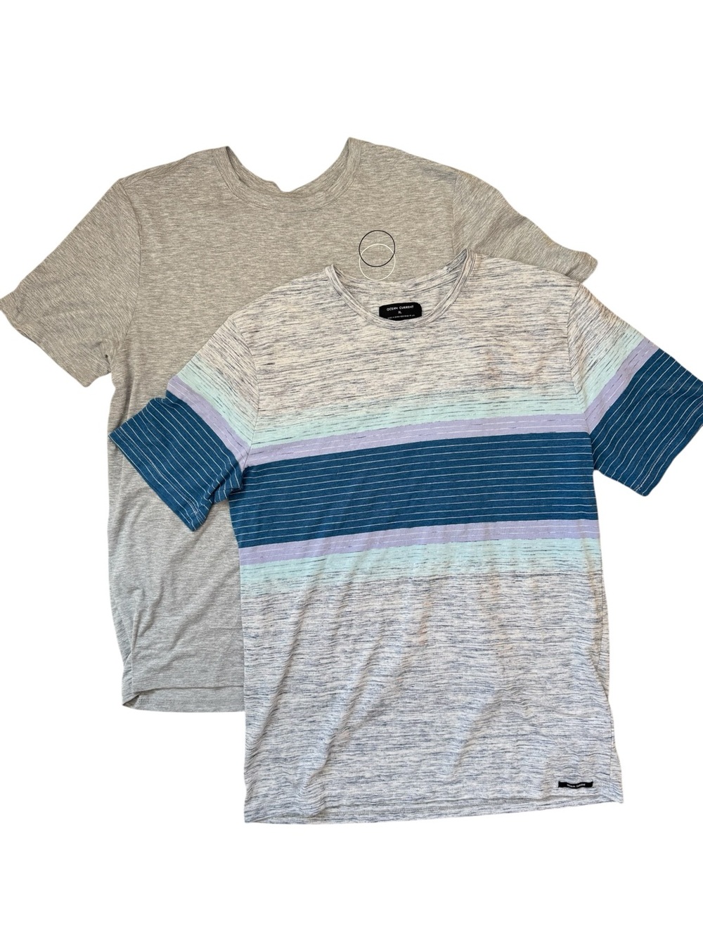 Ocean Current Graphic Tee Bundle Men's Fit M Surf Skate Coastal T Shirts 2 Pack